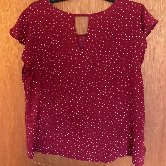 Papermoon Tops Papermoon Kiera Keyhole Back Blouse Large Euc Stitch